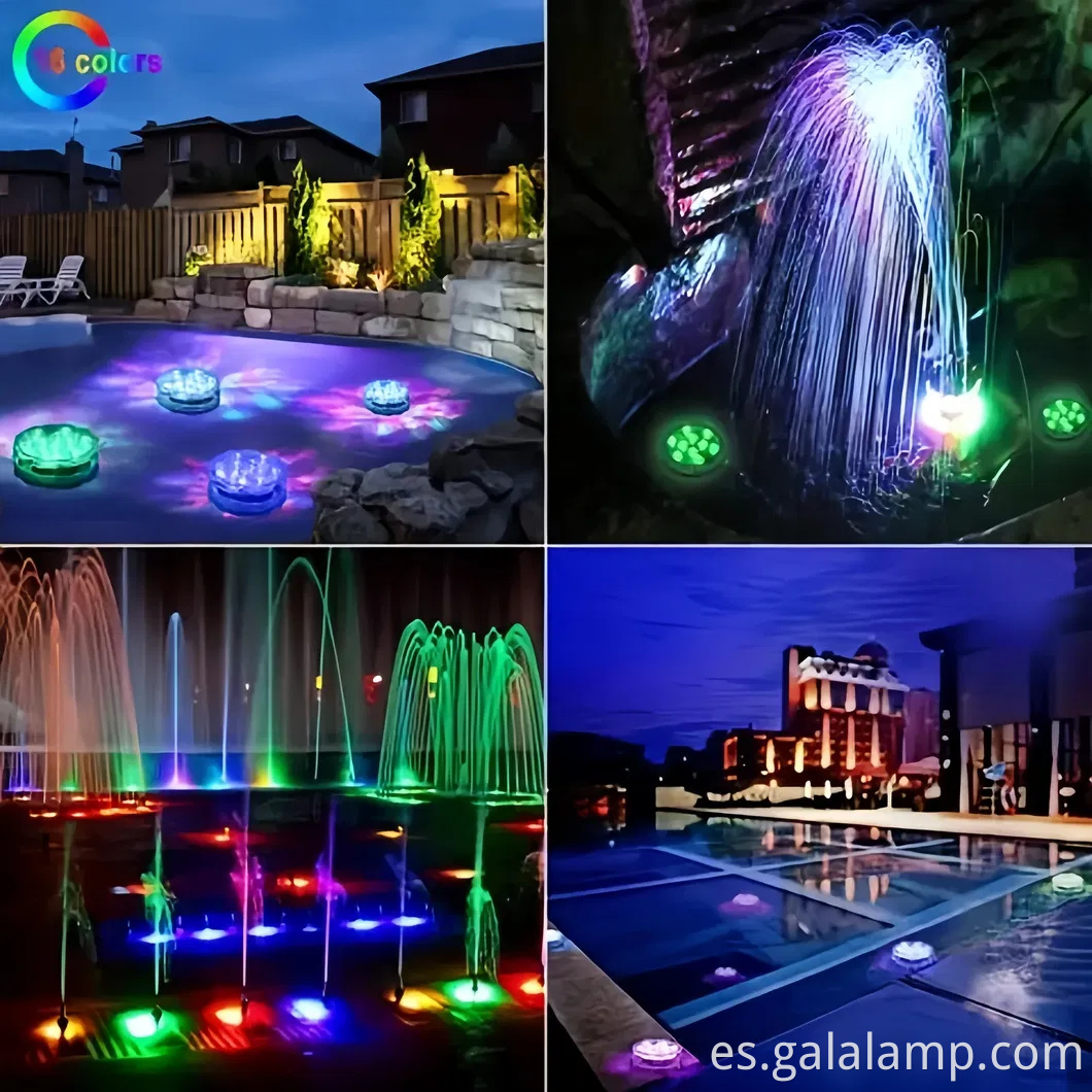 Luces de disco LED vibrantes para fiestas de piscina inolvidables